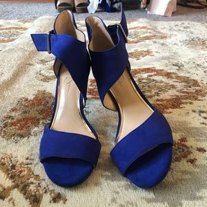 JESSICA SIMPSON Cobalt Blue Heel Sandals